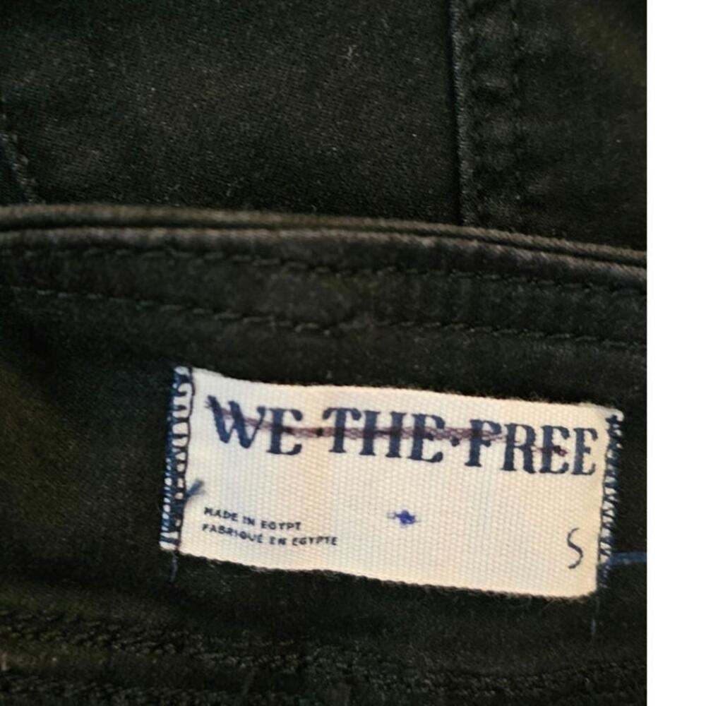 New FREE PEOPLE We The Free Double Dutch Pull-On Slit Skinny Jeans $78 SMALL Blk - Picture 8 of 8